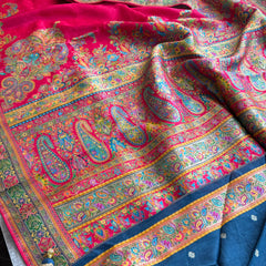 Pure Munga Silk Banarasi Saree with Traditional Meena Weaving