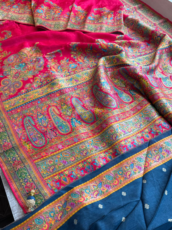 Pure Munga Silk Banarasi Saree with Traditional Meena Weaving