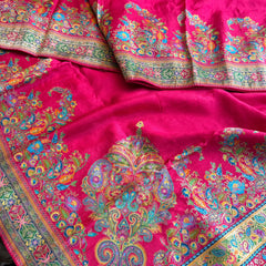 Pure Munga Silk Banarasi Saree with Traditional Meena Weaving